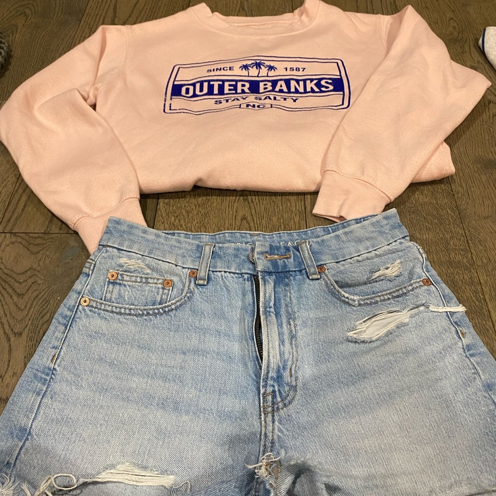Outer Banks Sweatshirt Cotton Candy pink size S